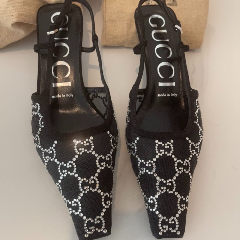 Women's GG slingback pump